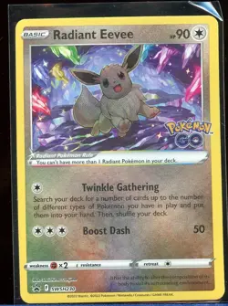 Radiant Eevee Holo Black Star Promo Sword Shield NM SWSH230 Pokemon - Image 1