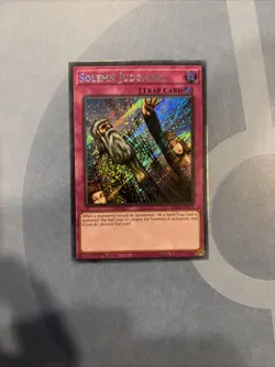 Yugioh! Solemn Judgment RA02-EN075 Secret Rare 1st Edition NM - Image 1