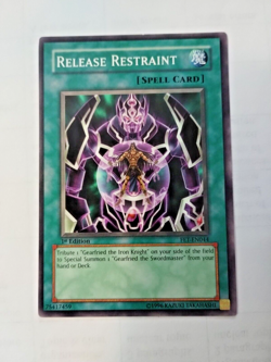 YuGiOh Release Restraint Flaming Eternity FET-EN044 1st Ed. -Bit of Edge Wear - Image 1