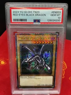 Red-Eyes Black Dragon TN23-EN003 Yugioh (Quarter Century Secret Rare) PSA 10 - Image 1