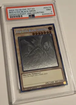 2022 YU-GI-OH! Red Eyes Black Dragon GFP2-EN176 GHOST RARE PSA 9 - Image 4