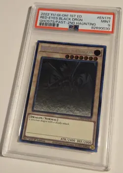 2022 YU-GI-OH! Red Eyes Black Dragon GFP2-EN176 GHOST RARE PSA 9 - Image 5