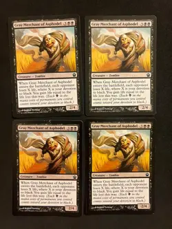 Gray Merchant of Asphodel x4 [Theros] Magic MTG Cards LP - Image 1