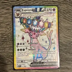 Prismatic Evolutions Premium Figure Collection Promo Cards Pin And Sleeves - Image 3