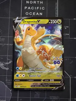 Dragonite V SWSH235 Black Star Promo Ultra Rare Holo Pokemon Card Full ART - Image 1