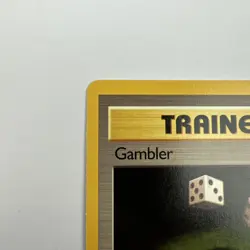 Gambler 1st Edition - 60/62 - Common Trainer Card - Fossil Set 1999 WOTC Pokemon - Image 2