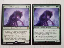 x2 Werewolf Pack Leader R 211 MTG Adventures in the Forgotten Realms NM AFR Card - Image 1