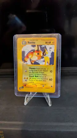 Raichu 61/165 MP Reverse Holo Rare Awesome Star Art Expedition Pokemon Card! - Image 1