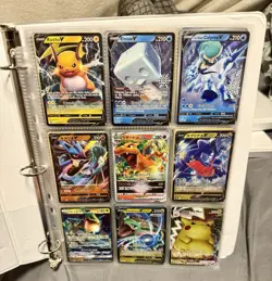 Pokemon Binder Collection Starter 120+ Card Lot Full Arts, Ultra Rares + More! - Image 1