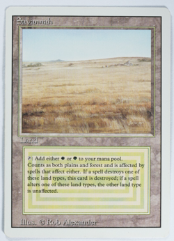 Savannah Dual Land Revised MTG Card Reserved List Magic the Gathering - Image 1