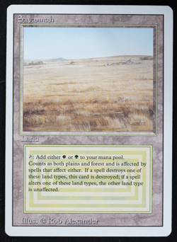 Savannah Dual Land Revised MTG Card Reserved List Magic the Gathering - Image 2
