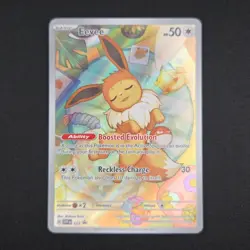 Pokemon TCG Card Eevee SVP 173 Prismatic Evolutions Black Star Promo - NM - Image 1