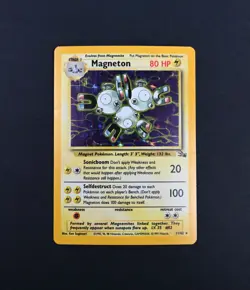 LP+ Magneton Holo Rare 11/62 Fossil Set Pokemon Card - Image 1