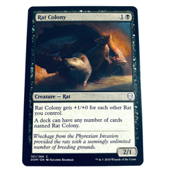 MTG Magic the Gathering Rat Colony 101/296 Dominaria NM - Image 1