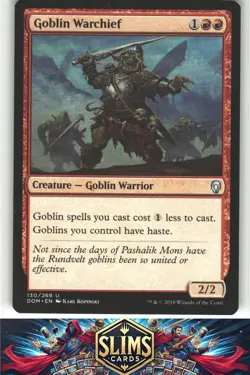 Goblin Warchief - Dominaria - MTG - Uncommon - #130 - NM - Image 1