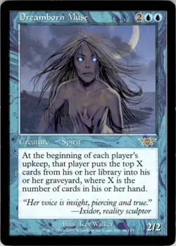 2003 Magic The Gathering Legions Dreamborn Muse #36 Light Play - Image 1