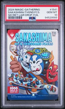 2024 Magic Gathering MTG Sakashima Thousand Faces Secret Lair #1541 PSA 10 #9568 - Image 1