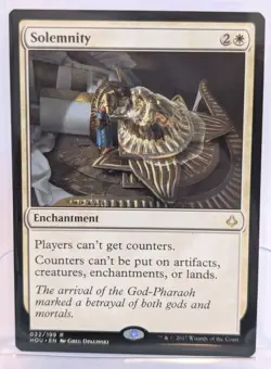 Solemnity Hour of Devastation NM Rare Enchantment Magic The Gathering MTG - Image 1