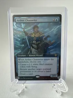 MTG Aether Channeler Dominaria United 392 Rare Extended Art Foil NM/M FRESH PULL - Image 1