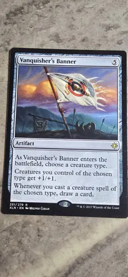 Vanquisher's Banner Ixalan Regular Artifact Rare MTG NM - Image 1