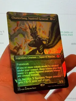 1X FOIL Chatterfang, Squirrel General BORDERLESS MINT MTG MH2 Modern Horizons 2 - Image 3