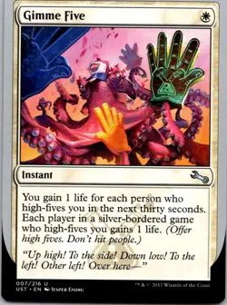 Magic the Gathering Gimme Five Unstable MTG Free Shipping! - Image 1
