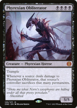 MTG Phyrexian Obliterator ONE NM Mythic Creature Phyrexian Horror 105 - Image 1