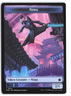 Emblem - Kaito, Cunning Infiltrator // Ninja Doubled-Sided Token #24 // 12 Found - Image 2