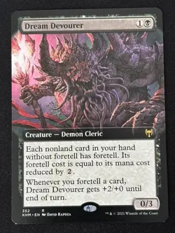 1x MTG Dream Devourer (Extended Art) - Kaldheim (KHM) #352 - Magic the Gathering - Image 1
