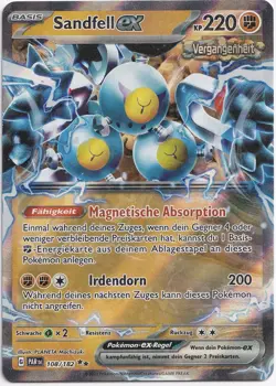 Pokemon Sandfell ex Double Rare Paradoxrift 108/122 Near Mint Deutsch - Image 1