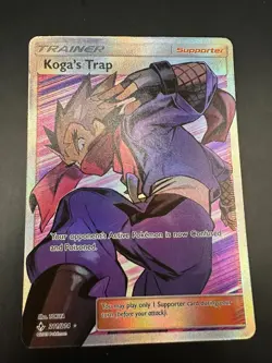 Koga Trap 211/214 Unbroken Bonds Full Art Ultra Rare Holo Pokemon Card - Image 1