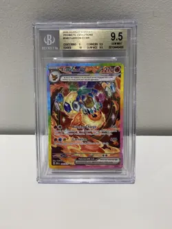 2025 POKEMON FLAREON EX 146 PRISMATIC EVOLUTIONS SIR 9.5 Gold Label 146/131 - Image 1