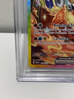 2025 POKEMON FLAREON EX 146 PRISMATIC EVOLUTIONS SIR 9.5 Gold Label 146/131 - Image 5