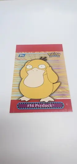 TOPPS POKEMON SERIES 3 PSYDUCK #07 POP UP CARD TV ANIMATION - Image 1