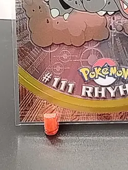 2000 Topps Chrome Pokemon Series 2 - Rhyhorn #111 - Image 4