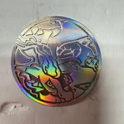 2025 Pokemon Mega Charizard X Ex UPC Silver Metal Coin - Image 1