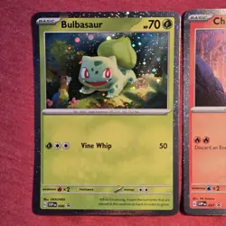 Pokemon 151 Lot: Charmander SVP 046 Squirtle 047 Bulbasaur 048 Holo Promo LP/NM - Image 2
