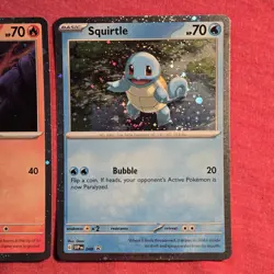 Pokemon 151 Lot: Charmander SVP 046 Squirtle 047 Bulbasaur 048 Holo Promo LP/NM - Image 4