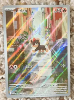 Pokemon TCG Litleo Illustration Rare #139/132 Mega Evolution NM/M - Image 1