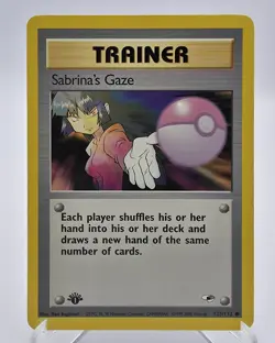 Sabrina's Gaze 125/132 Common 1st Edition Gym Heroes Pokemon WOTC - Image 1