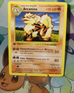 Pokemon TCG 1st Edition Shadowless Arcanine 23/102 NM/BETTER - Image 1