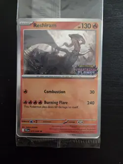 Pokemon Phantasmal Flames Reshiram 017/094 Barnes & Noble Promo Stamped Sealed - Image 1