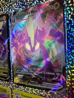 Pokemon TCG: Rebel Clash: Full Art 071/192 Toxtricity VMAX; 070/192 Toxtricity V - Image 3
