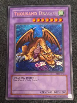 Yugioh Thousand Dragon MRD-143 Reverse Secret Rare Holo LP-MP - Image 1
