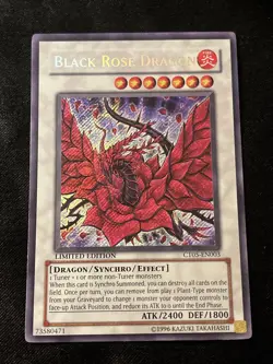 Black Rose Dragon CT05-EN003 Lightly Played LP Secret Rare Limited Edition - Image 1