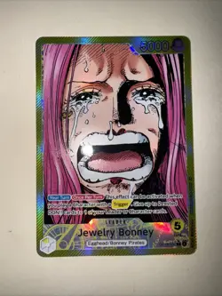 One Piece TCG OP13-100 Jewelry Bonney Alt Art Leader AA Card Game CCG English - Image 1
