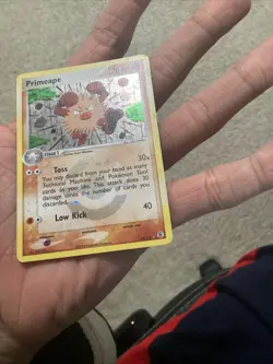 Primeape 28/112 EX FireRed & LeafGreen Reverse Holo Rare Stamp Pokemon Card LP - Image 3