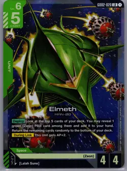 Elmeth LR - GD02-020 - Dual Impact Gundam TCG Card Game - Image 1