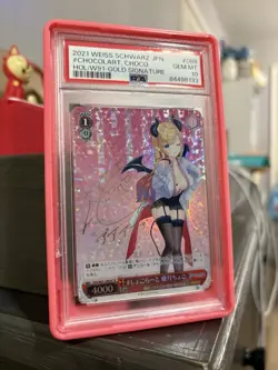 Weiss Schwarz Hololive Yuzuki Choco Card Game HOL / W91-089SP Signed PSA 10 - Image 3