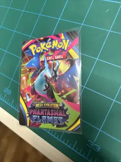 FAST SHIP! Phantasmal Flames: Trainer Tip Card With Mega Charizard X - Image 1